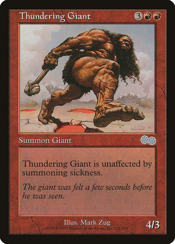 Thundering Giant [Urza's Saga] | Tables and Towers