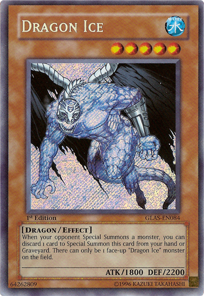 Dragon Ice [GLAS-EN084] Secret Rare | Tables and Towers