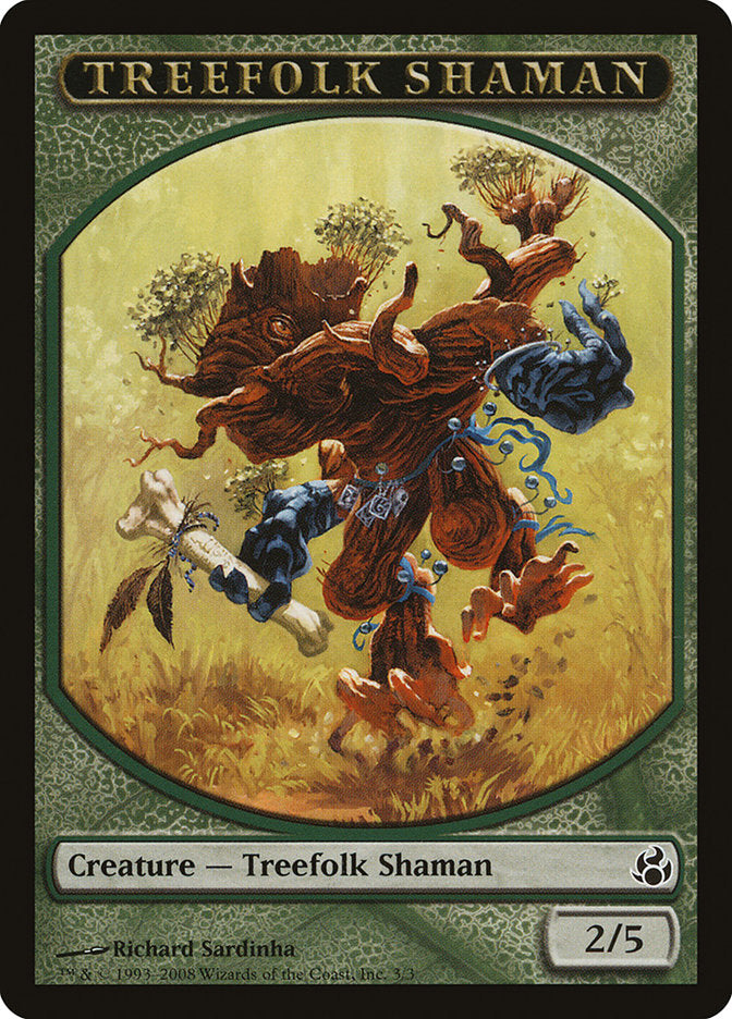 Treefolk Shaman Token [Morningtide Tokens] | Tables and Towers