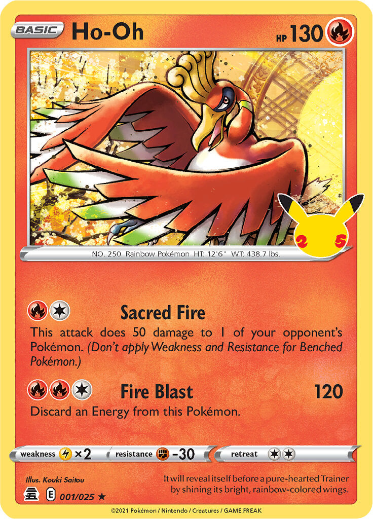 Ho-oh (001/025) [Celebrations: 25th Anniversary] | Tables and Towers