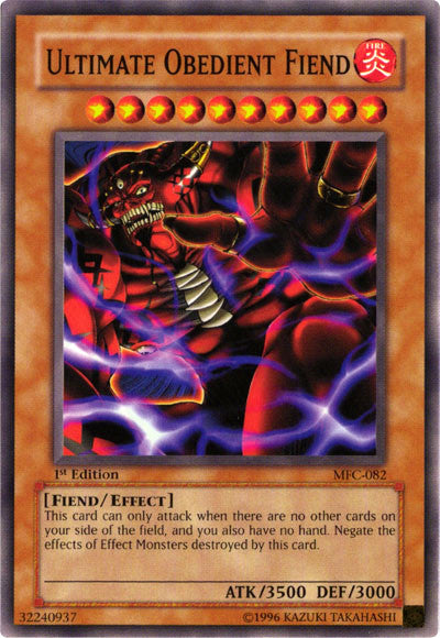 Ultimate Obedient Fiend [MFC-082] Common | Tables and Towers