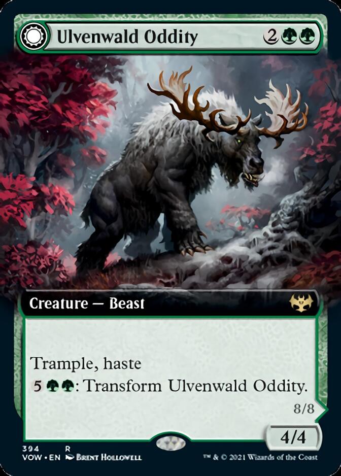 Ulvenwald Oddity // Ulvenwald Behemoth (Extended Art) [Innistrad: Crimson Vow] | Tables and Towers