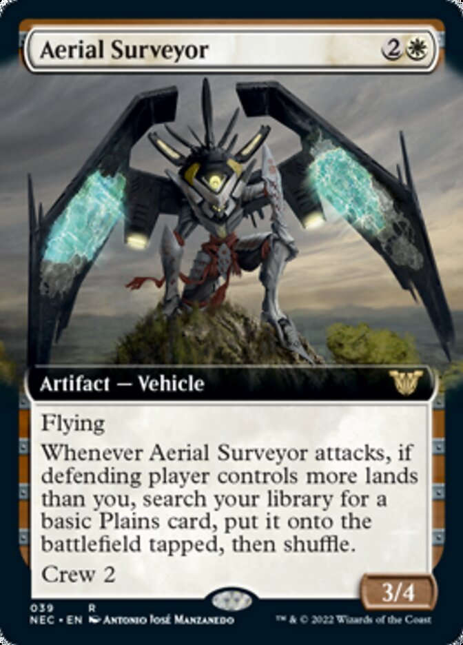 Aerial Surveyor (Extended Art) [Kamigawa: Neon Dynasty Commander] | Tables and Towers