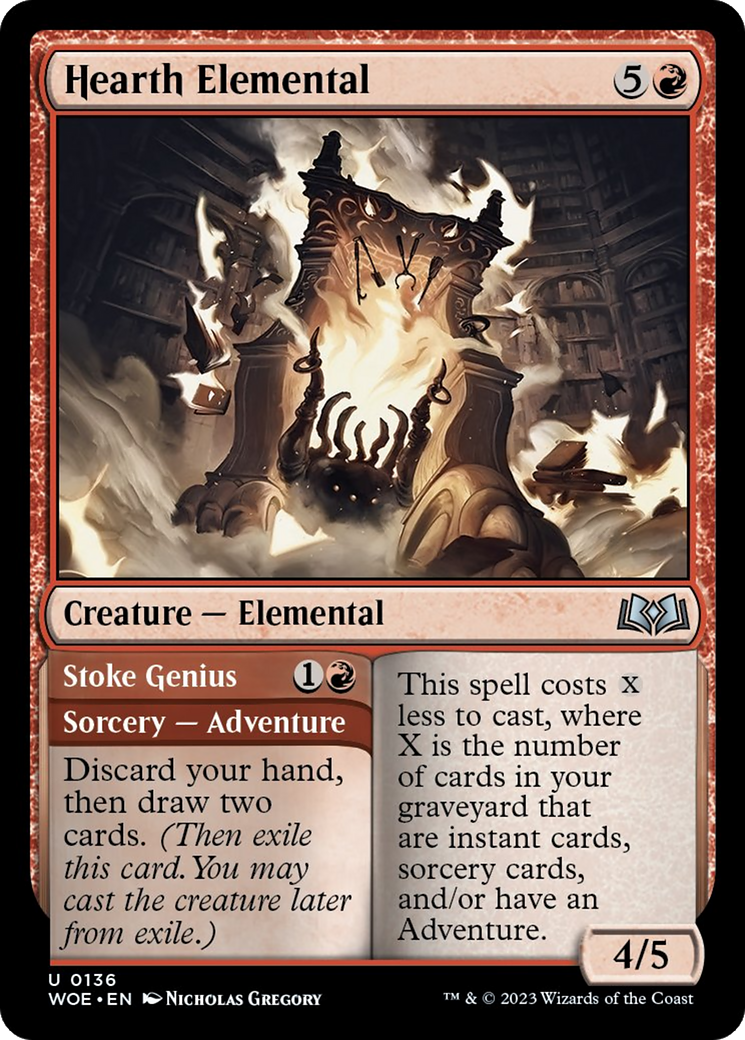 Hearth Elemental // Stoke Genius [Wilds of Eldraine] | Tables and Towers