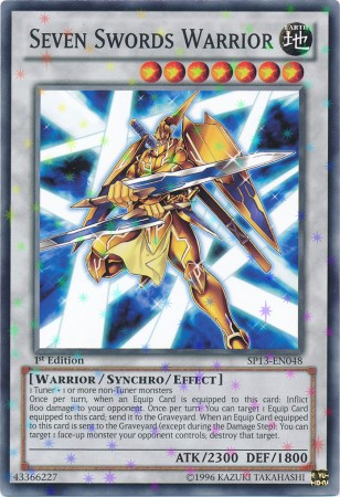 Seven Swords Warrior [SP13-EN048] Starfoil Rare | Tables and Towers