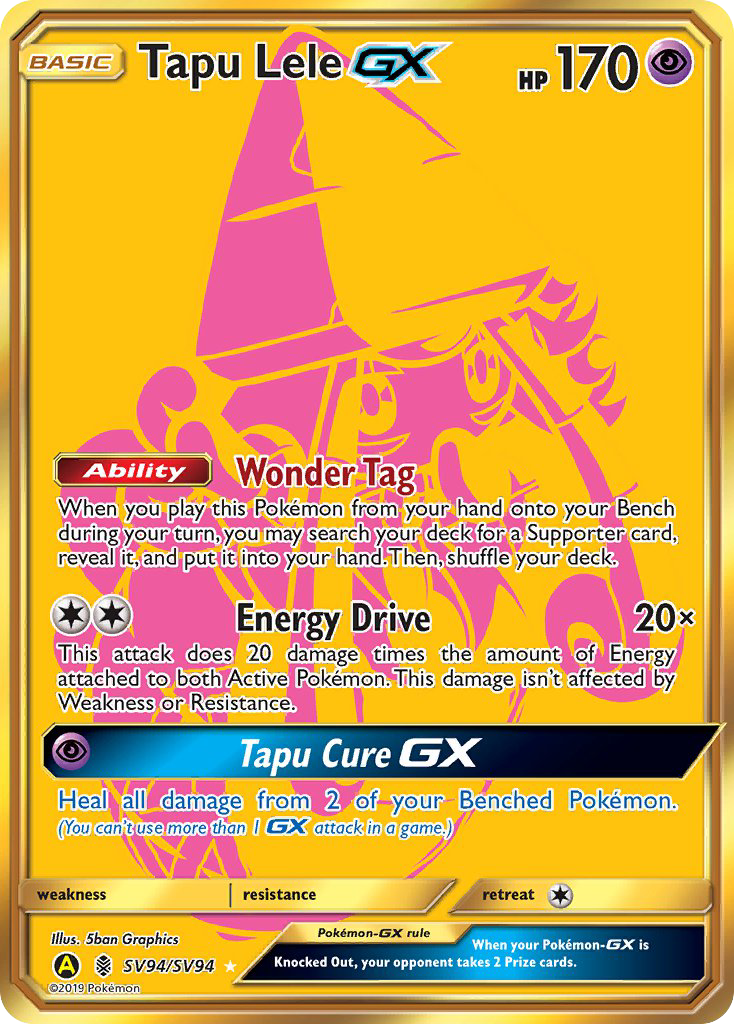 Tapu Lele GX (SV94/SV94) [Sun & Moon: Hidden Fates - Shiny Vault] | Tables and Towers