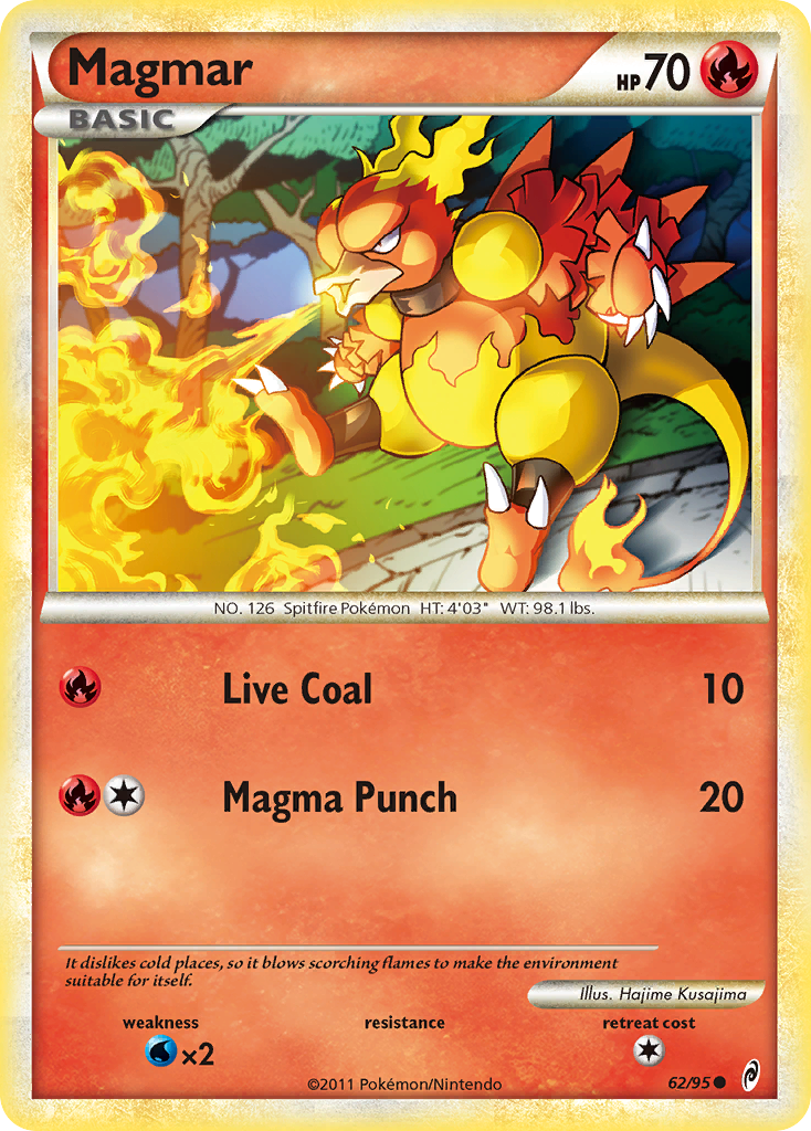 Magmar (62/95) [HeartGold & SoulSilver: Call of Legends] | Tables and Towers