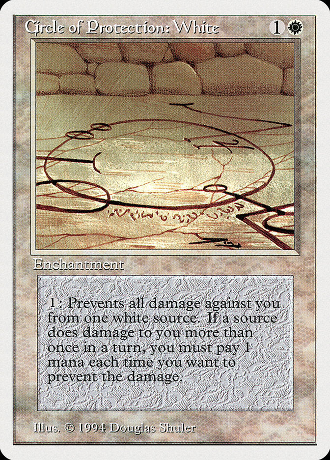 Circle of Protection: White [Summer Magic / Edgar] | Tables and Towers