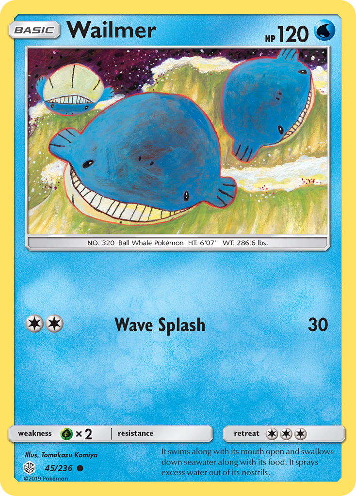 Wailmer (45/236) [Sun & Moon: Cosmic Eclipse] | Tables and Towers