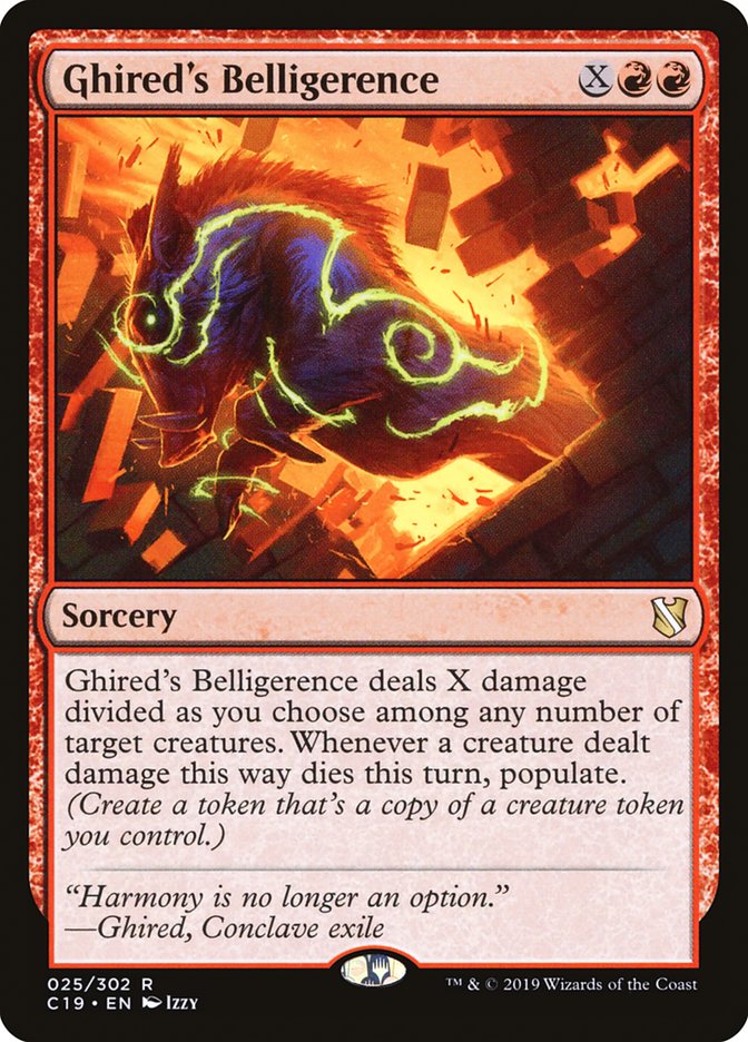 Ghired's Belligerence [Commander 2019] | Tables and Towers