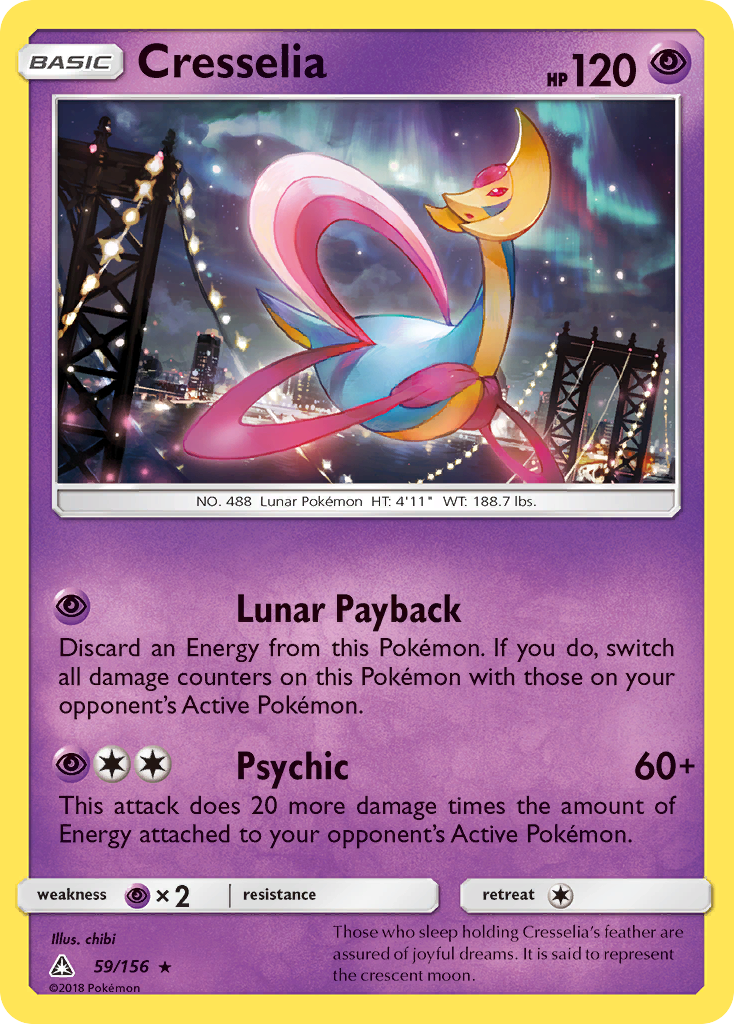 Cresselia (59/156) [Sun & Moon: Ultra Prism] | Tables and Towers