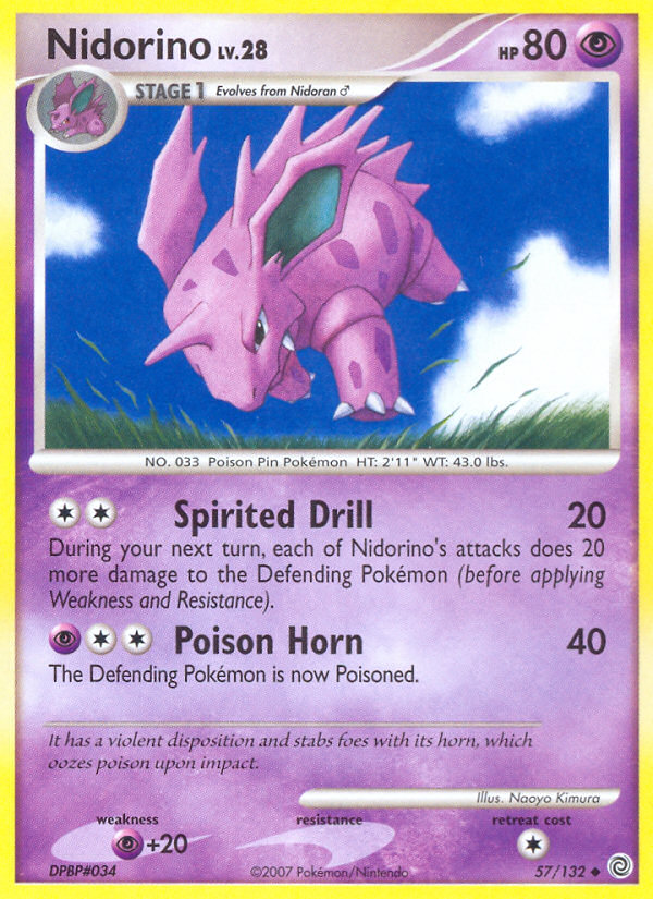 Nidorino (57/132) [Diamond & Pearl: Secret Wonders] | Tables and Towers