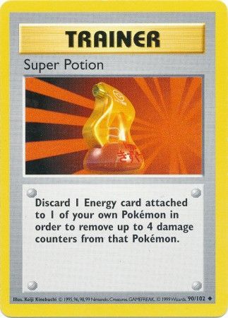 Super Potion (90/102) [Base Set Shadowless Unlimited] | Tables and Towers