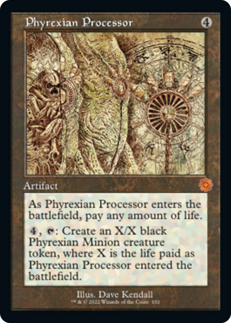 Phyrexian Processor (Retro Schematic) [The Brothers' War Retro Artifacts] | Tables and Towers