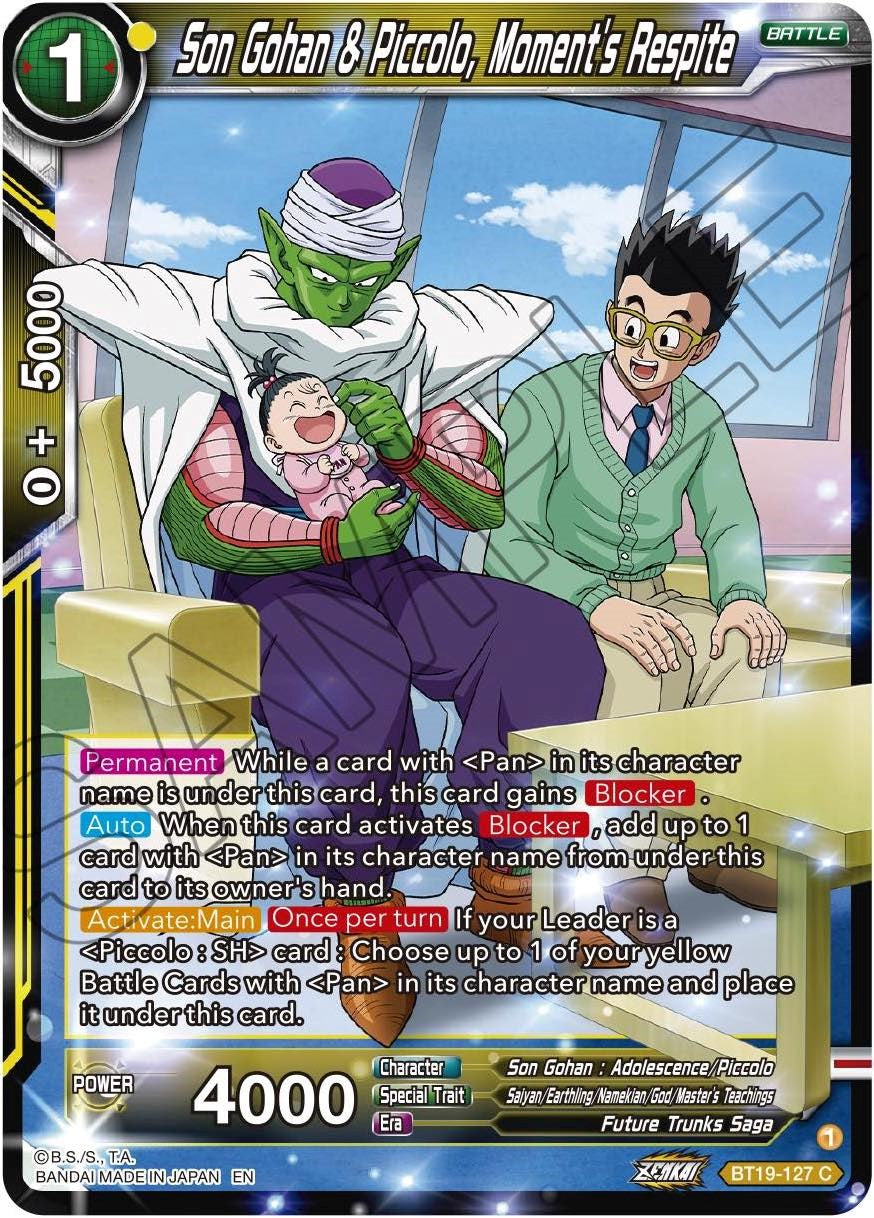 Son Gohan & Piccolo, Moment's Respite (BT19-127) [Fighter's Ambition] | Tables and Towers