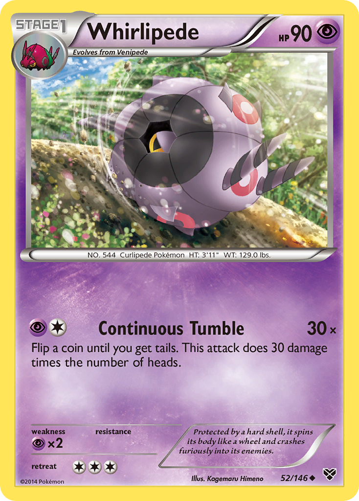 Whirlipede (52/146) [XY: Base Set] | Tables and Towers