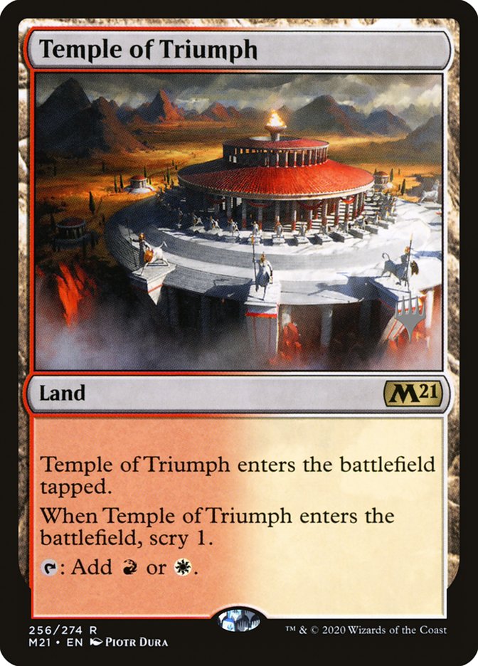 Temple of Triumph (Promo Pack) [Core Set 2021 Promos] | Tables and Towers