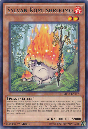 Sylvan Komushroomo [MP14-EN197] Rare | Tables and Towers