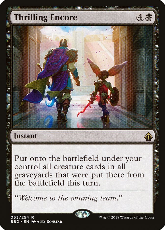 Thrilling Encore [Battlebond] | Tables and Towers
