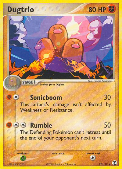 Dugtrio (22/112) [EX: FireRed & LeafGreen] | Tables and Towers