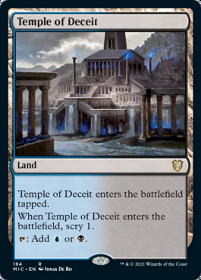 Temple of Deceit [Innistrad: Midnight Hunt Commander] | Tables and Towers