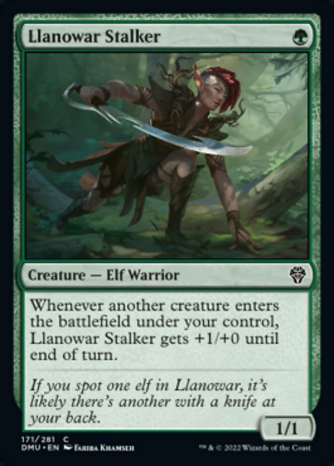 Llanowar Stalker [Dominaria United] | Tables and Towers