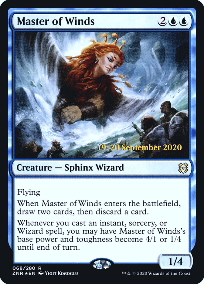 Master of Winds [Zendikar Rising Prerelease Promos] | Tables and Towers