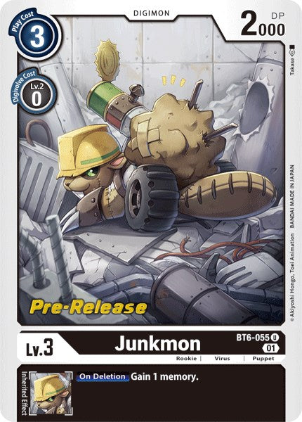 Junkmon [BT6-055] [Double Diamond Pre-Release Cards] | Tables and Towers