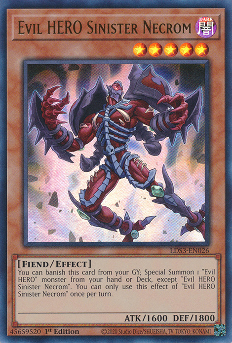 Evil HERO Sinister Necrom [LDS3-EN026] Ultra Rare | Tables and Towers