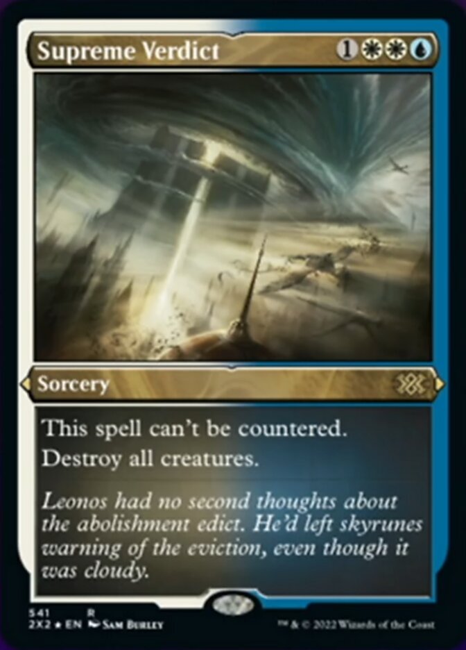 Supreme Verdict (Foil Etched) [Double Masters 2022] | Tables and Towers