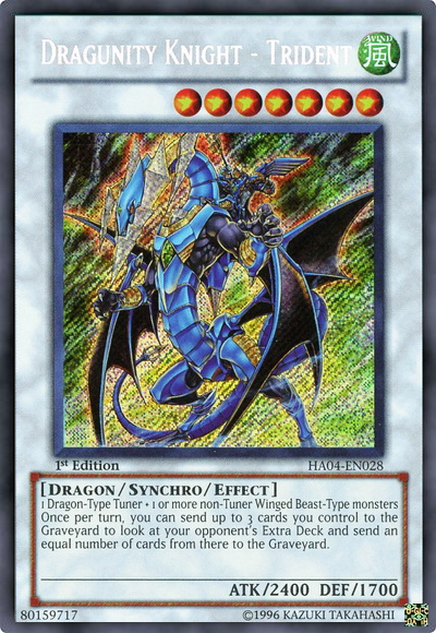 Dragunity Knight - Trident [HA04-EN028] Secret Rare | Tables and Towers