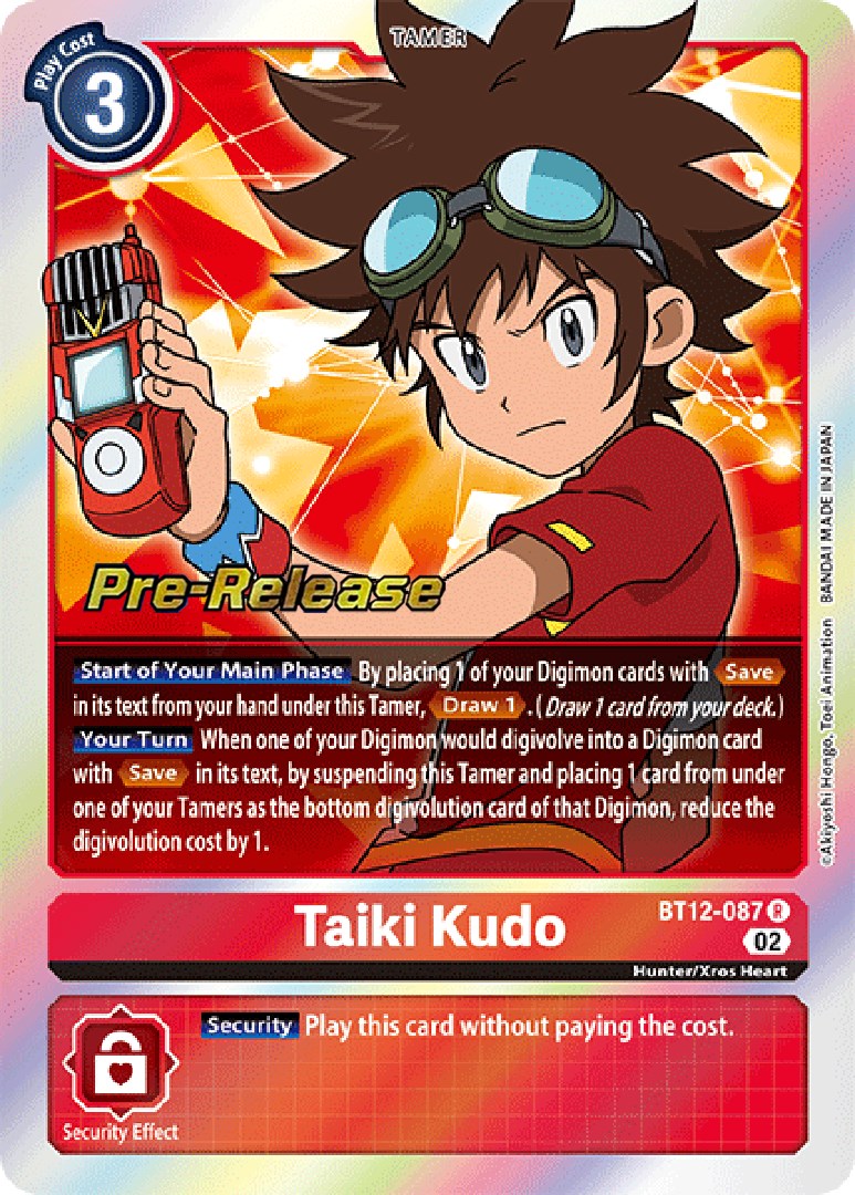 Taiki Kudo [BT12-087] [Across Time Pre-Release Cards] | Tables and Towers