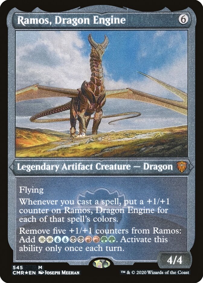 Ramos, Dragon Engine (Etched) [Commander Legends] | Tables and Towers