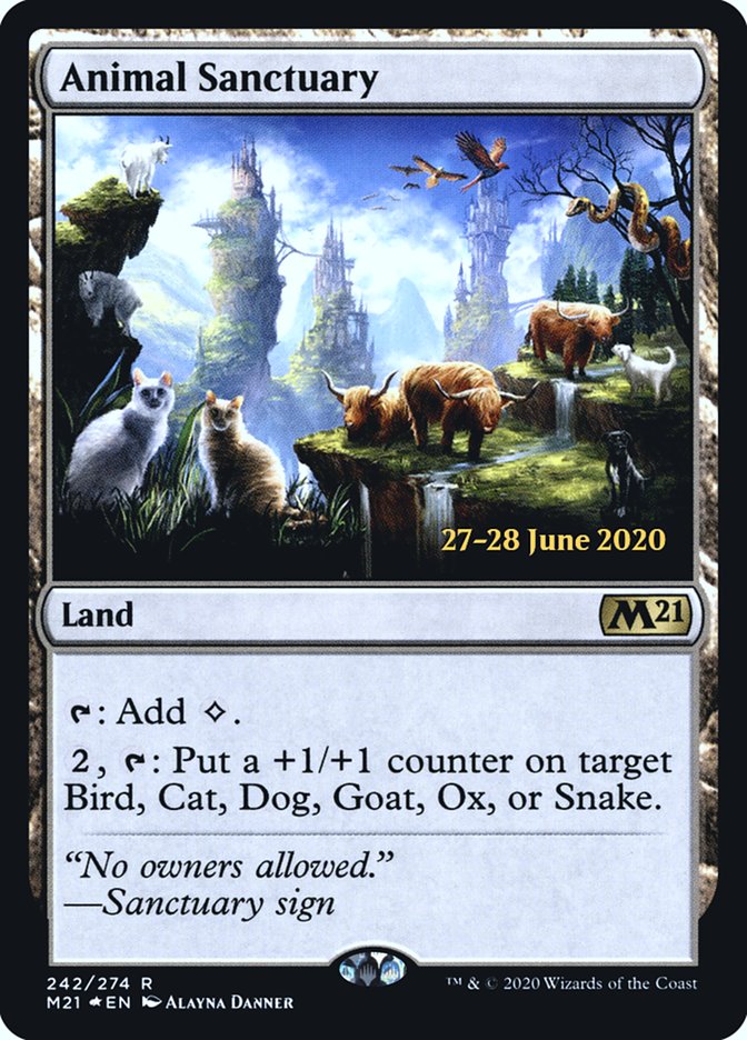 Animal Sanctuary [Core Set 2021 Prerelease Promos] | Tables and Towers