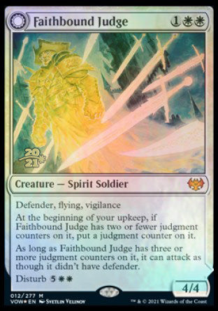 Faithbound Judge // Sinner's Judgment [Innistrad: Crimson Vow Prerelease Promos] | Tables and Towers