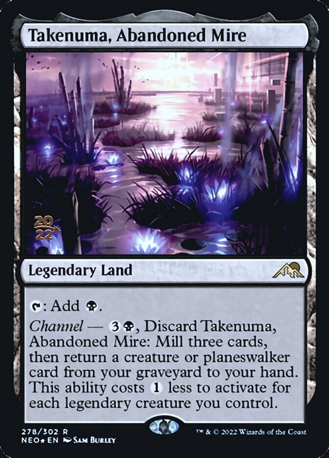 Takenuma, Abandoned Mire [Kamigawa: Neon Dynasty Prerelease Promos] | Tables and Towers