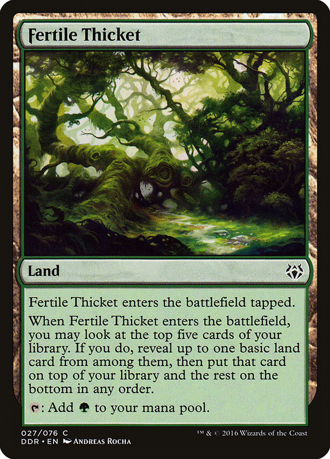 Fertile Thicket [Duel Decks: Nissa vs. Ob Nixilis] | Tables and Towers