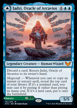 Jadzi, Oracle of Arcavios // Journey to the Oracle [Strixhaven: School of Mages] | Tables and Towers