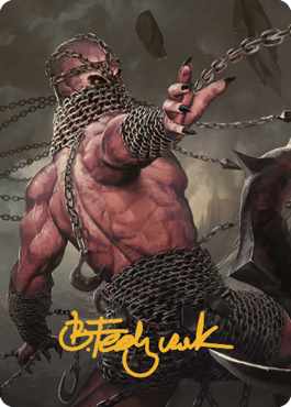 Chain Devil Art Card (Gold-Stamped Signature) [Commander Legends: Battle for Baldur's Gate Art Series] | Tables and Towers