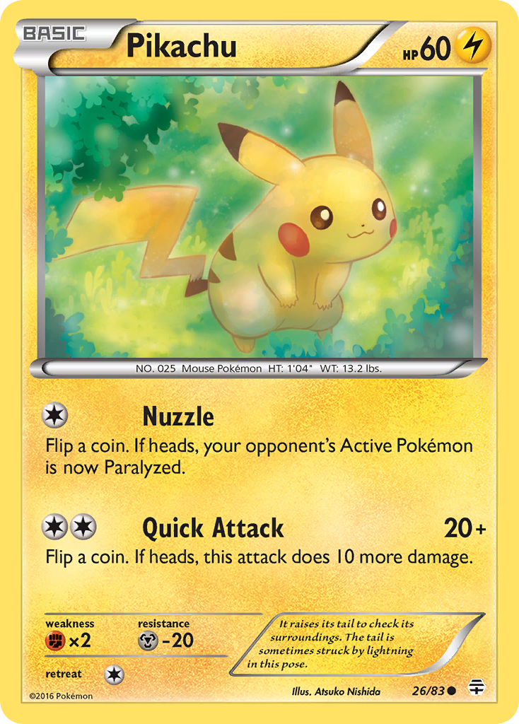 Pikachu (26/83) [XY: Generations] | Tables and Towers