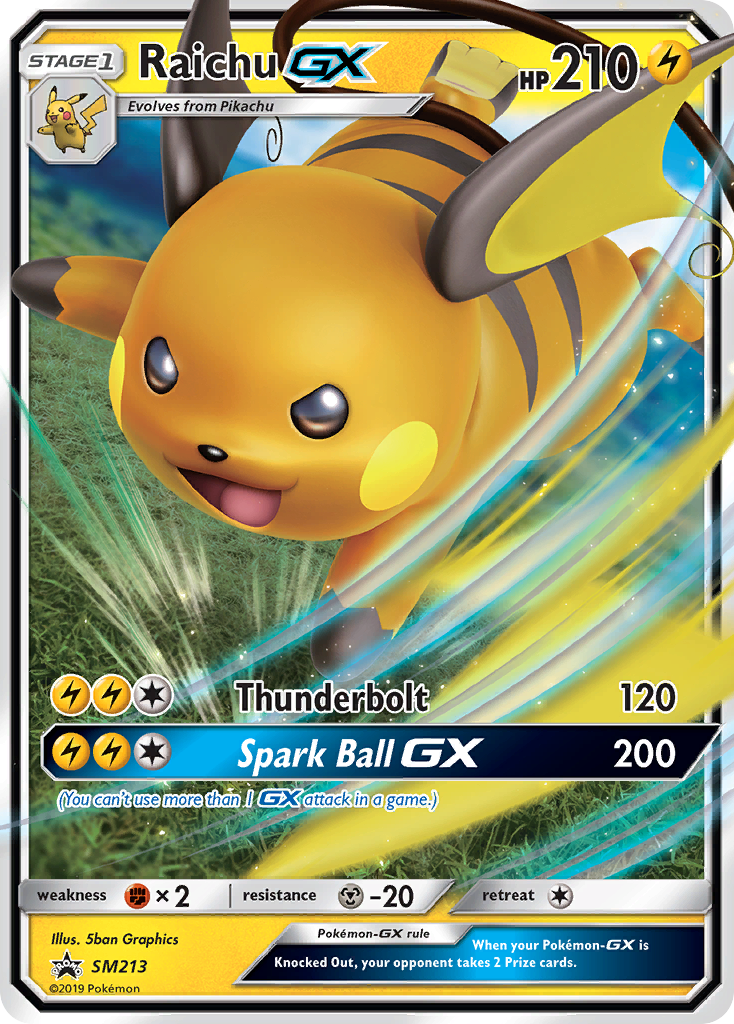 Raichu GX (SM213) [Sun & Moon: Black Star Promos] | Tables and Towers