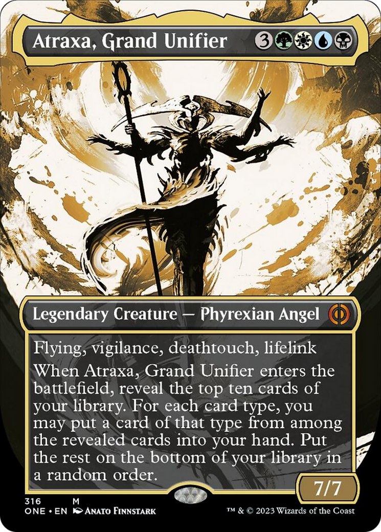 Atraxa, Grand Unifier (Borderless Ichor) [Phyrexia: All Will Be One] | Tables and Towers