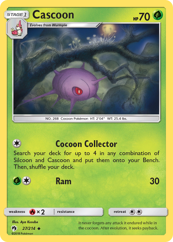 Cascoon (27/214) [Sun & Moon: Lost Thunder] | Tables and Towers