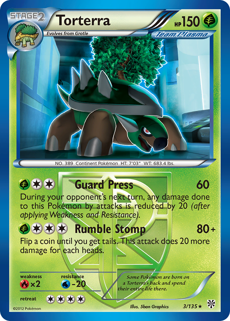 Torterra (3/135) [Black & White: Plasma Storm] | Tables and Towers