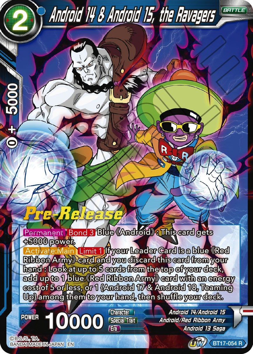 Android 14 & Android 15, the Ravagers (BT17-054) [Ultimate Squad Prerelease Promos] | Tables and Towers