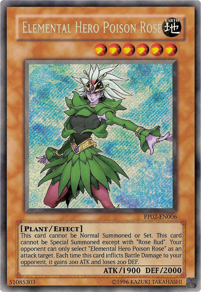 Elemental Hero Poison Rose [PP02-EN006] Secret Rare | Tables and Towers