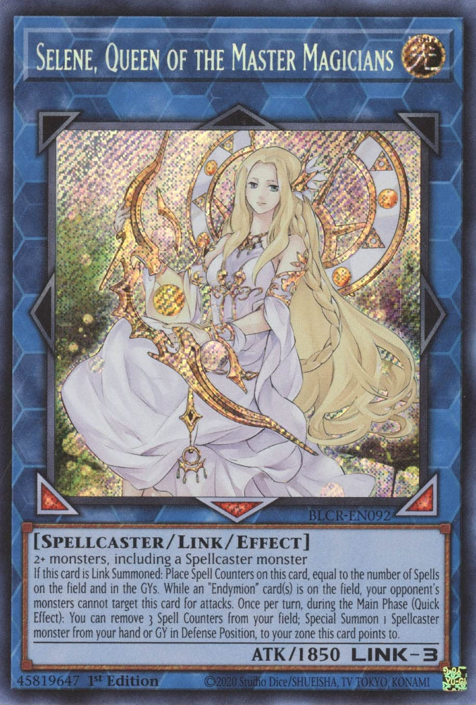 Selene, Queen of the Master Magicians [BLCR-EN092] Secret Rare | Tables and Towers