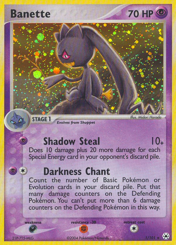 Banette (1/101) [EX: Hidden Legends] | Tables and Towers