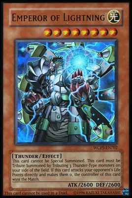 Emperor of Lightning [WCPS-EN702] Ultra Rare | Tables and Towers