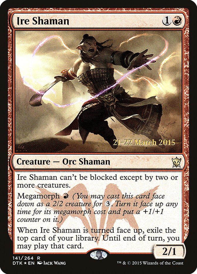 Ire Shaman [Dragons of Tarkir Prerelease Promos] | Tables and Towers